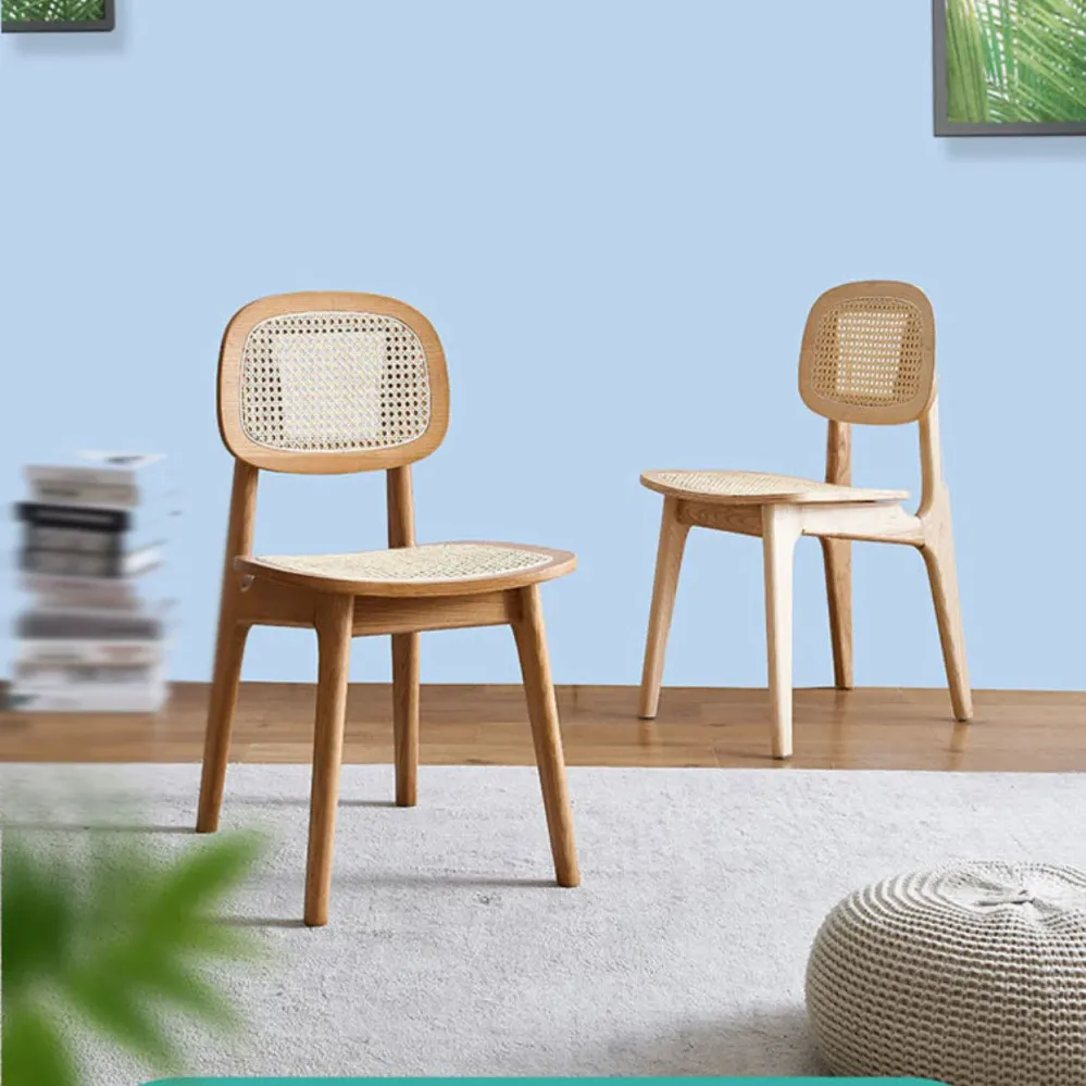 Sedie da pranzo laterali moderne Sedie da pranzo legno di frassino per sala da pranzo Clearhalo