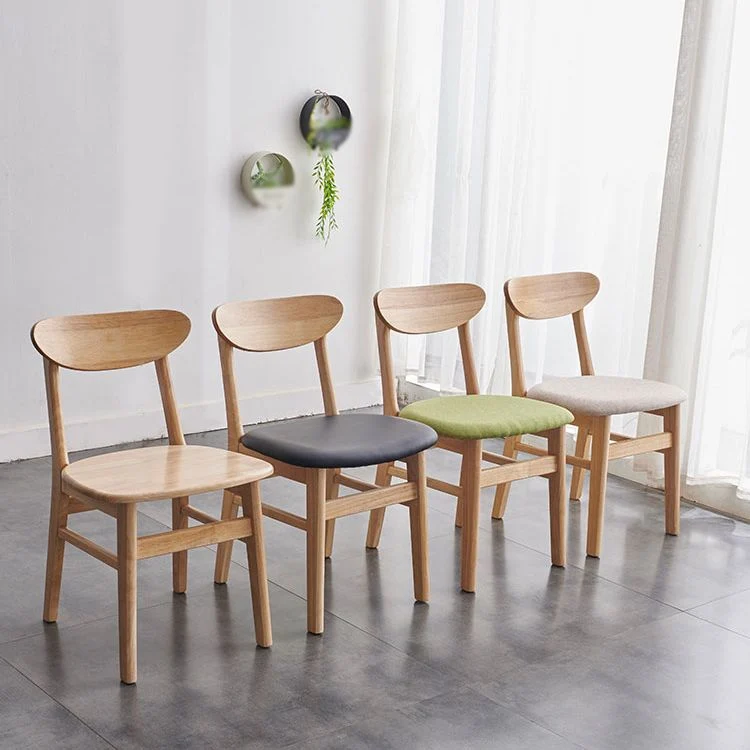 Sedie da pranzo legno stile moderno Sedia da pranzo laterale per cucina con schienale aperto (set di 2) Clearhalo