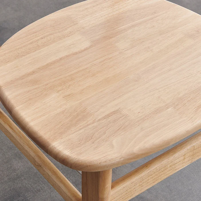 Sedie da pranzo legno stile moderno Sedia da pranzo laterale per cucina con schienale aperto (set di 2) Clearhalo