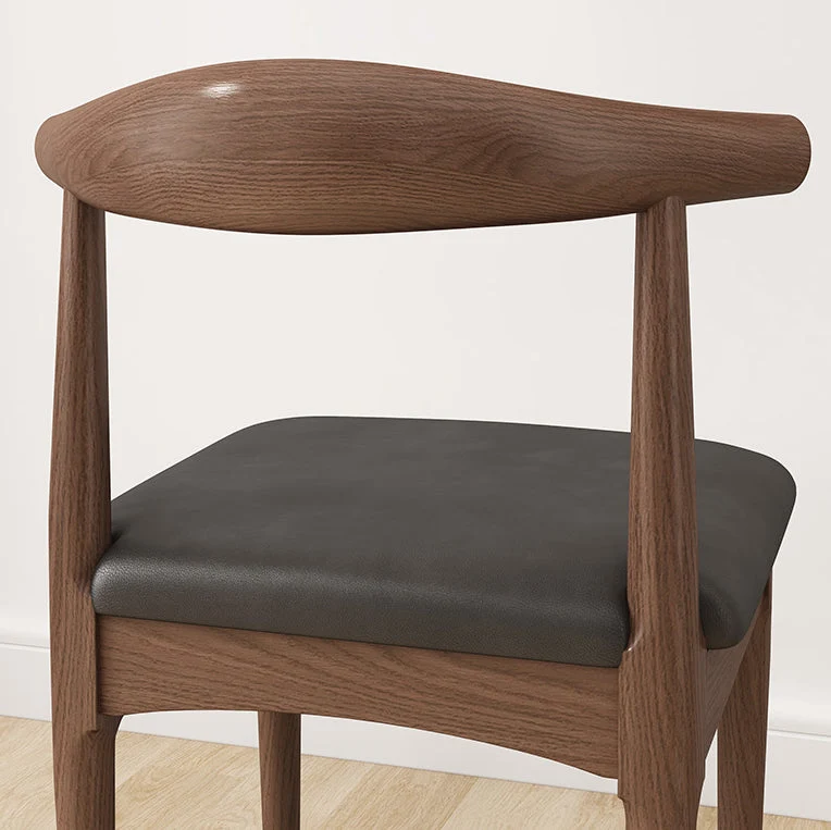 Sedie da pranzo legno stile moderno Sedia da pranzo con schienale aperto senza braccioli Clearhalo