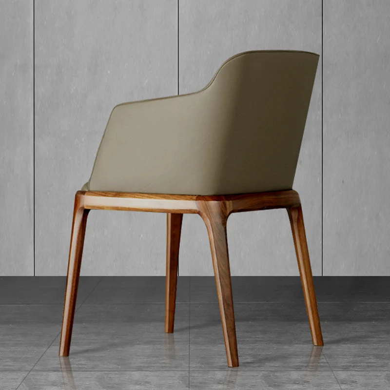 Sedie da pranzo legno stile moderno Sedie da pranzo con braccioli per cucina Clearhalo