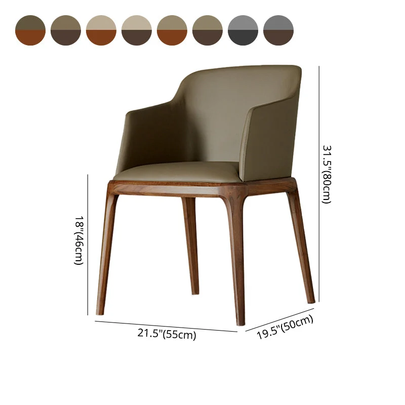 Sedie da pranzo legno stile moderno Sedie da pranzo con braccioli per cucina Clearhalo