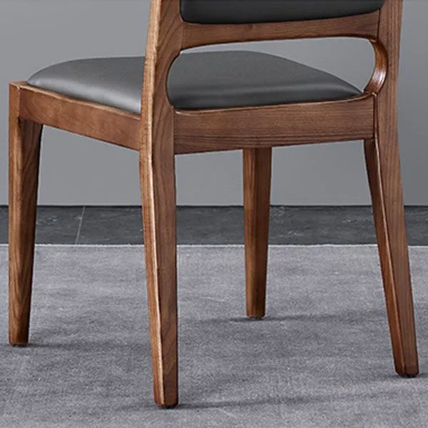 Sedie da pranzo legno stile moderno Sedie da pranzo con schienale aperto (set di 2) Clearhalo
