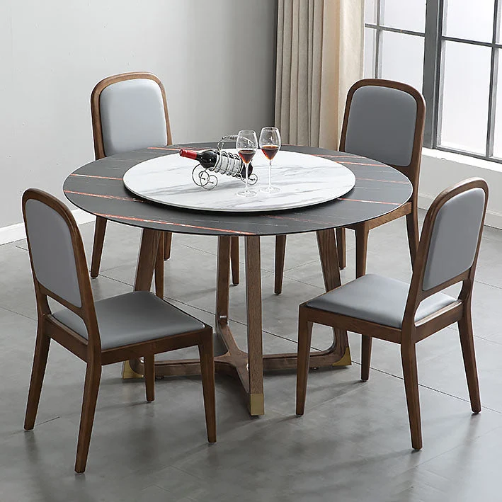 Sedie da pranzo legno stile moderno Sedie da pranzo con schienale aperto (set di 2) Clearhalo