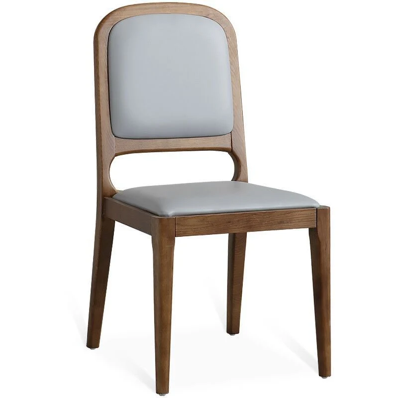 Sedie da pranzo legno stile moderno Sedie da pranzo con schienale aperto (set di 2) Clearhalo