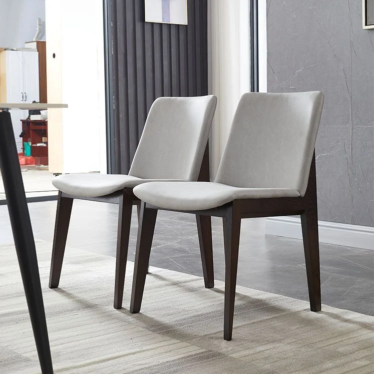 Sedie da pranzo legno stile moderno Sedie laterali da pranzo senza braccioli per cucina Clearhalo