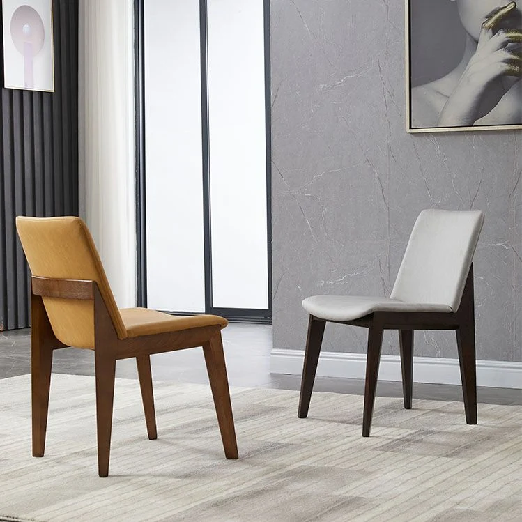 Sedie da pranzo legno stile moderno Sedie laterali da pranzo senza braccioli per cucina Clearhalo