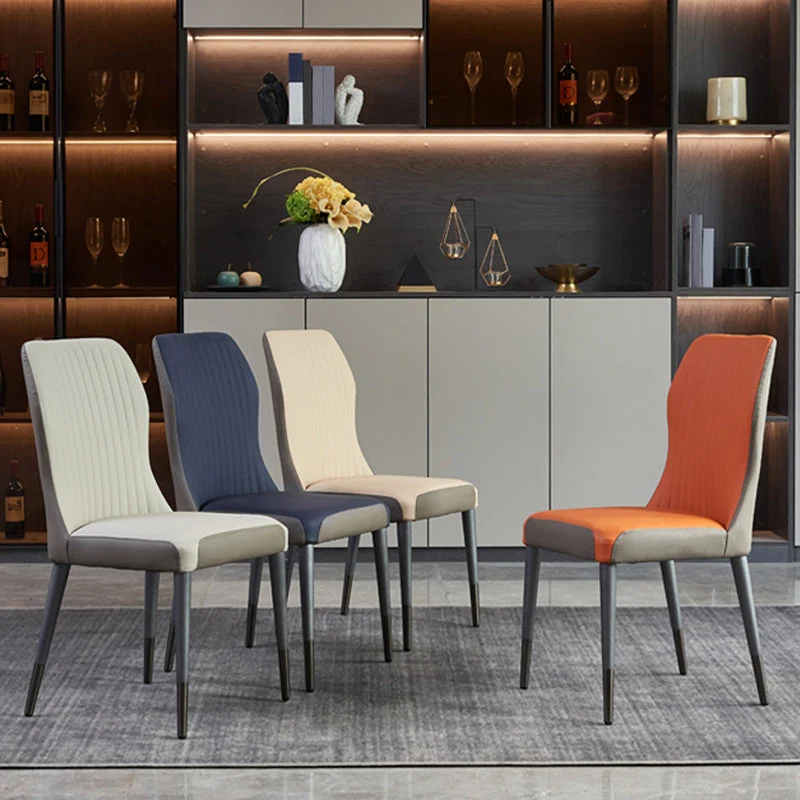 Sedie da pranzo legno stile moderno Sedie laterali da pranzo senza braccioli Clearhalo