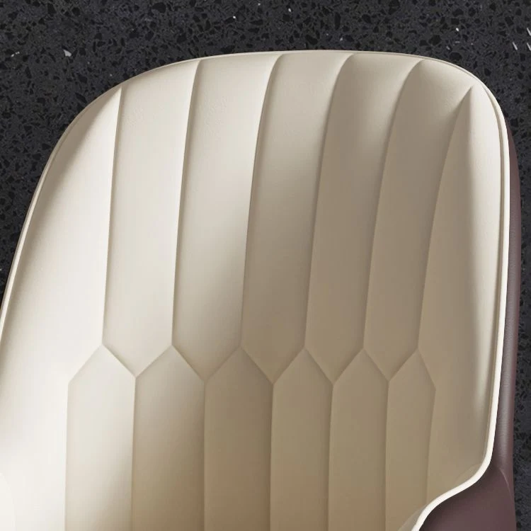 Sedie da pranzo metallo glamour Poltrone laterali imbottite pelle PU per ristorante Clearhalo