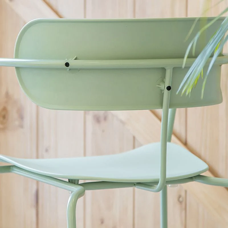 Sedie da pranzo metallo stile industriale Sedie da pranzo impilabili per cucina Clearhalo