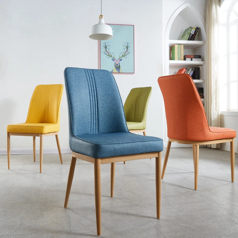Sedie da pranzo metallo stile moderno Sedia da pranzo con braccioli per cucina Clearhalo