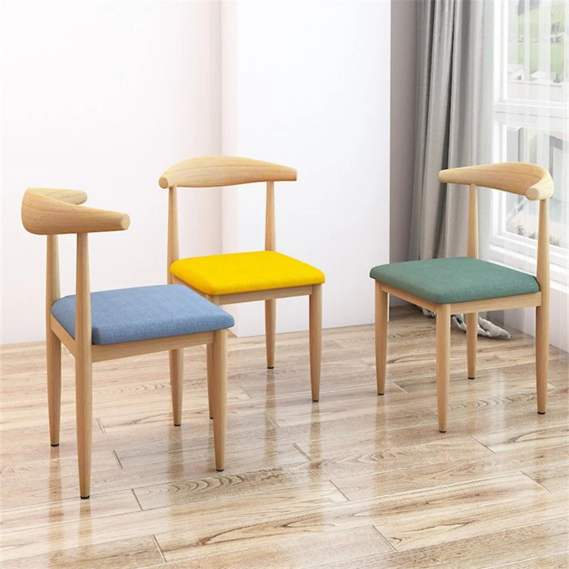 Sedie da pranzo metallo stile scandinavo Sedia da pranzo laterale senza braccioli per sala da pranzo Clearhalo