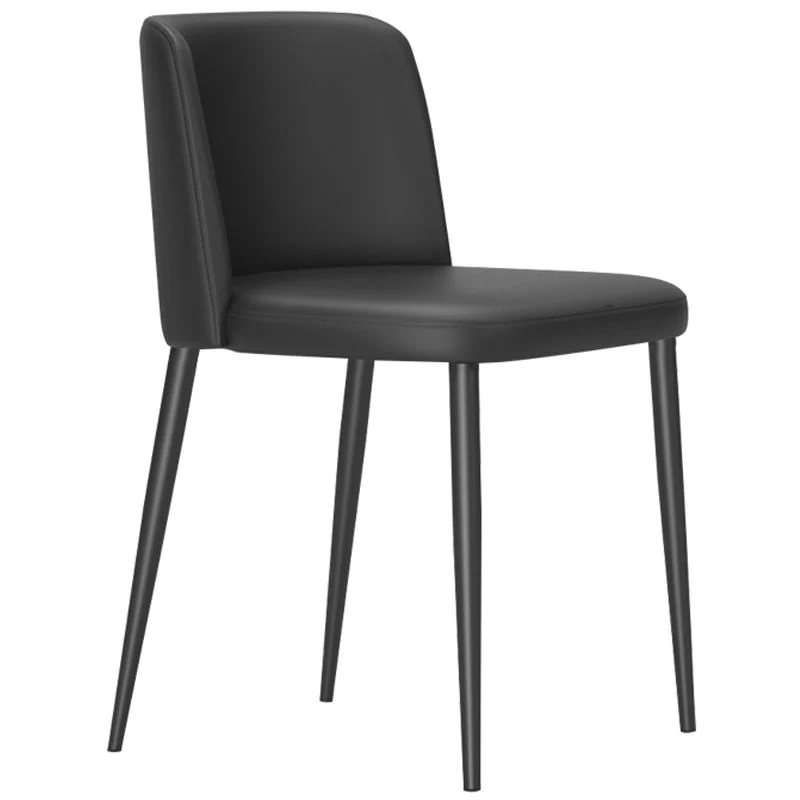 Sedie da pranzo minimaliste imbottite senza braccioli Sedie con schienale solido Clearhalo