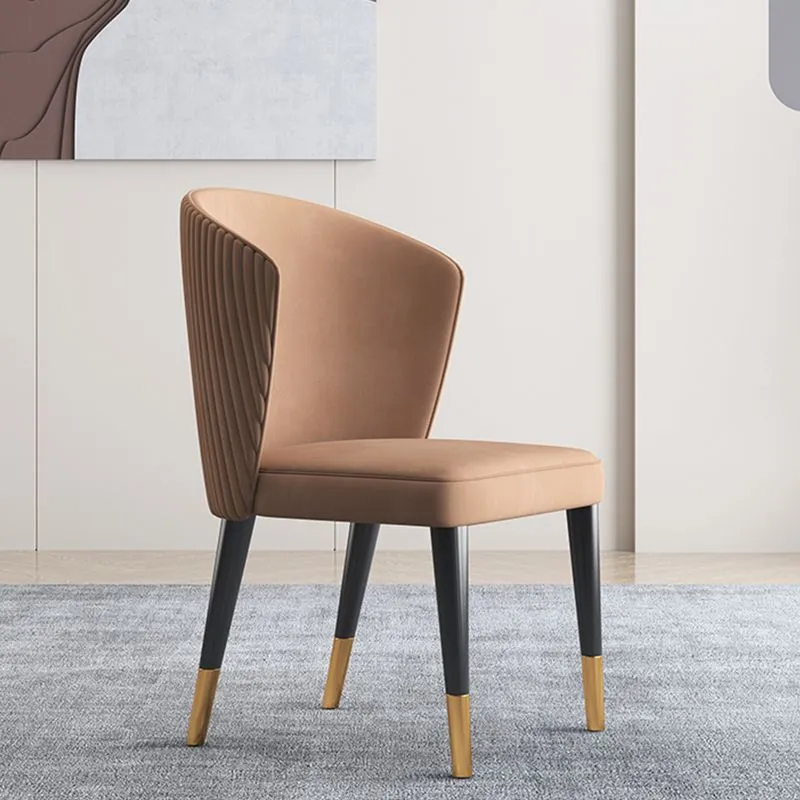 Sedie da pranzo moderne Sedia da pranzo senza braccioli con gambe legno per cucina Clearhalo