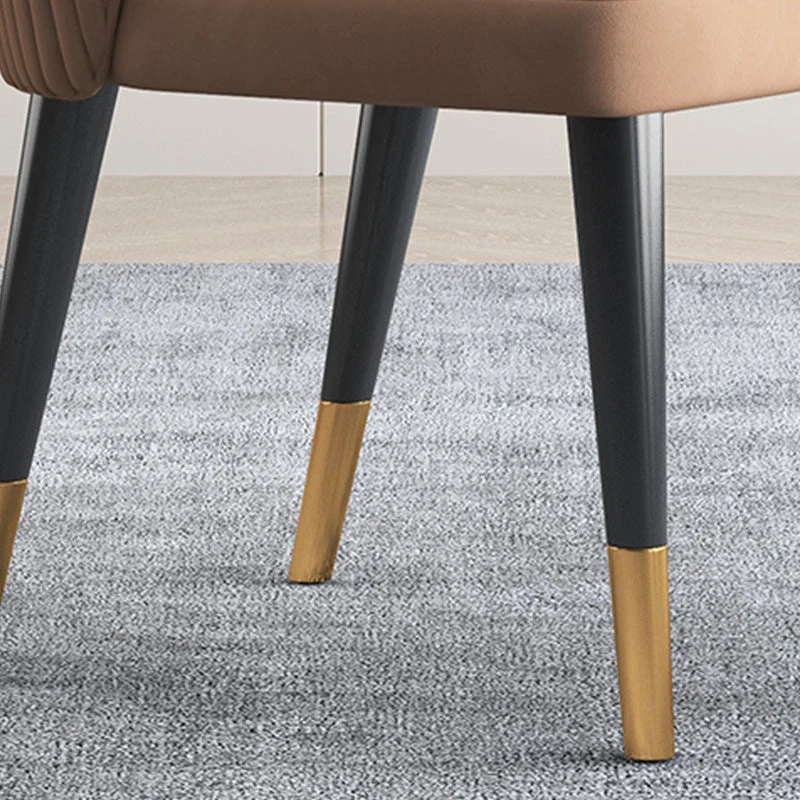 Sedie da pranzo moderne Sedia da pranzo senza braccioli con gambe legno per cucina Clearhalo