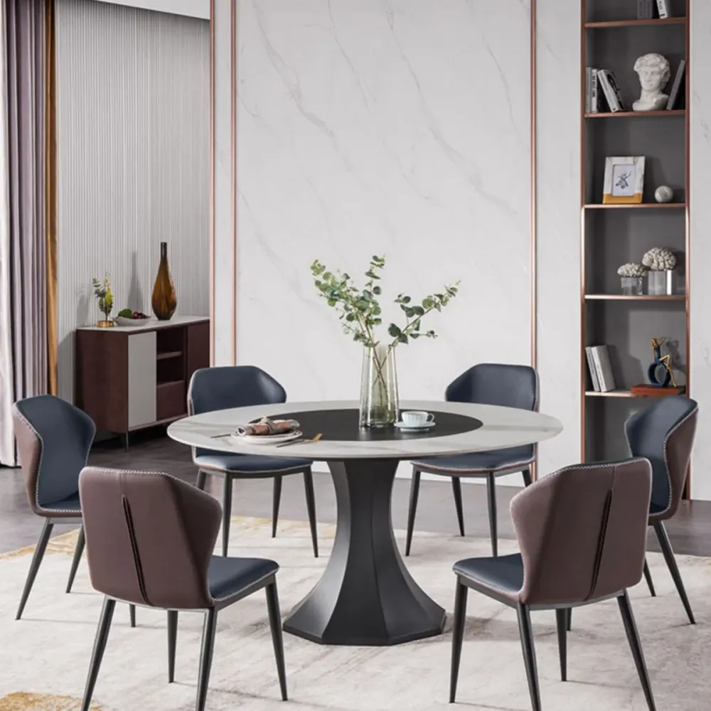 Sedie da pranzo moderne Sedie laterali ecopelle senza braccioli per sala da pranzo Clearhalo