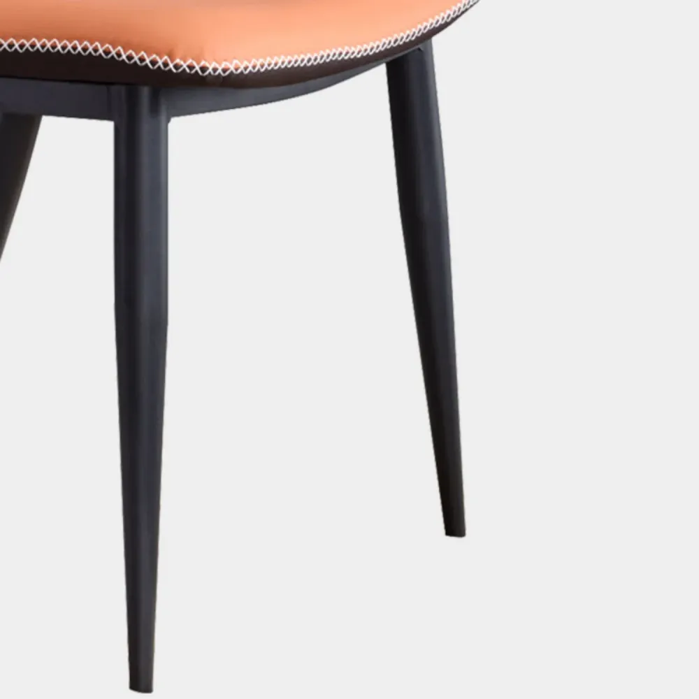 Sedie da pranzo moderne Sedie laterali ecopelle senza braccioli per sala da pranzo Clearhalo
