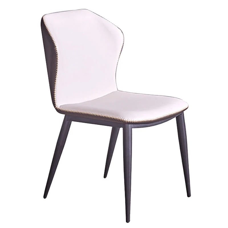 Sedie da pranzo moderne Sedie laterali ecopelle senza braccioli per sala da pranzo Clearhalo