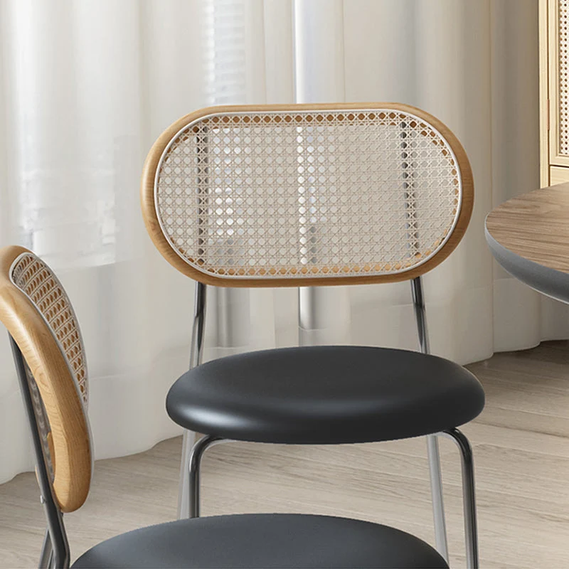 Sedie da pranzo moderne senza braccioli imbottite per interni ed esterni Clearhalo