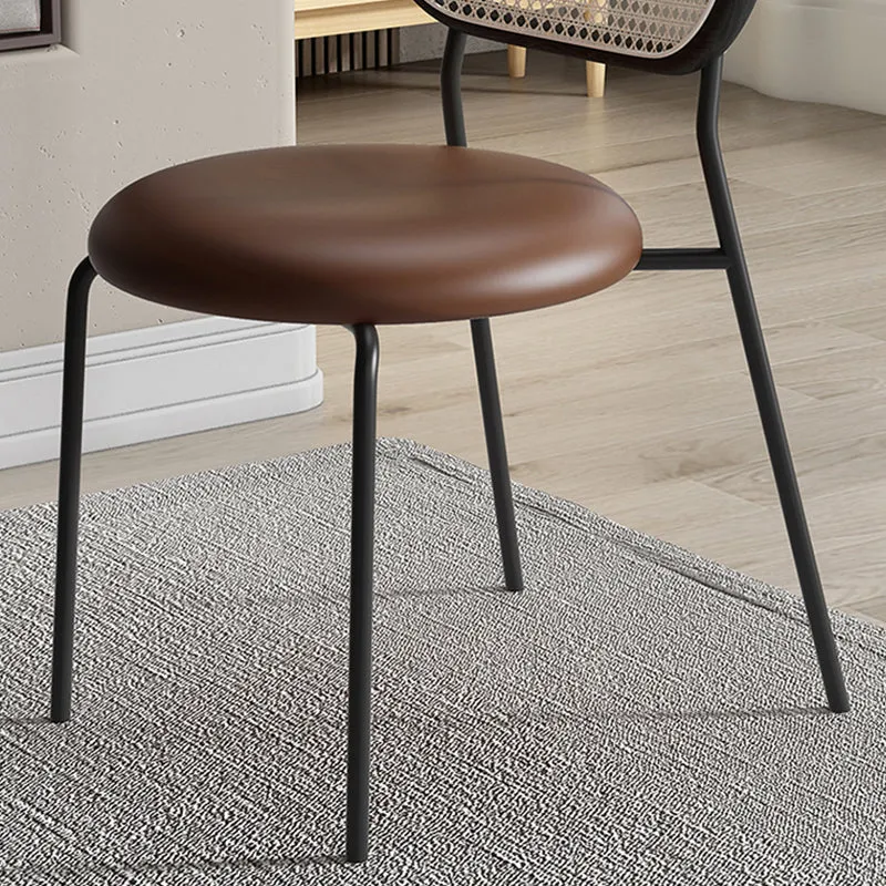 Sedie da pranzo moderne senza braccioli imbottite per interni ed esterni Clearhalo