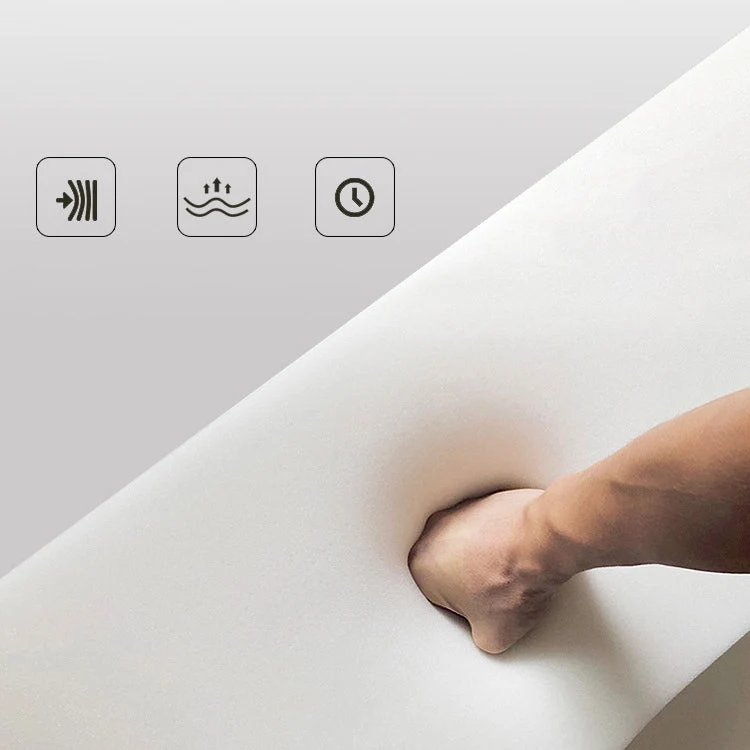 Sedie da pranzo moderne senza braccioli per interni Sedia imbottita tessuto di lino Clearhalo