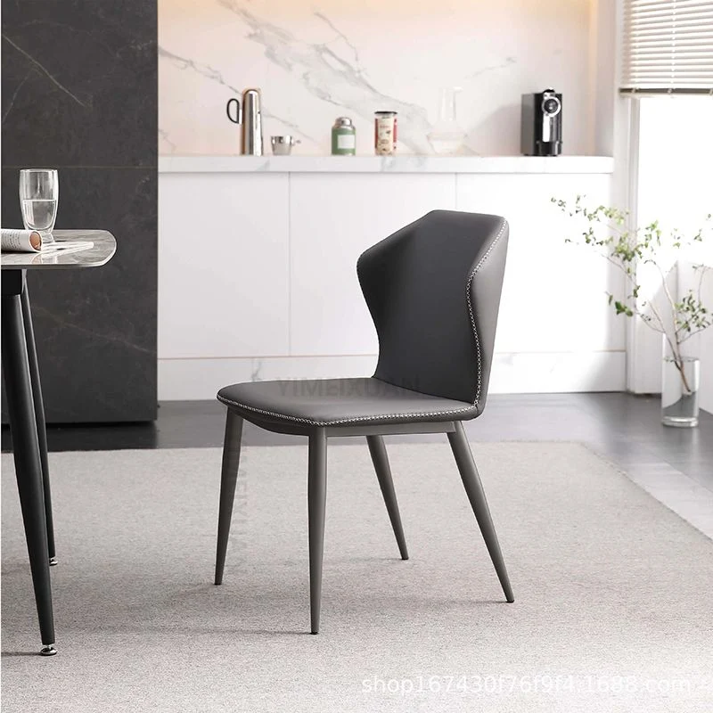 Sedie da pranzo moderne senza braccioli per cucina con gambe metallo Clearhalo