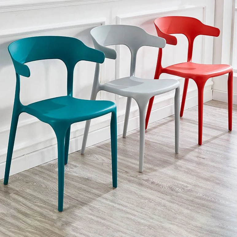 Sedie da pranzo moderne senza braccioli per cucina con gambe plastica Clearhalo