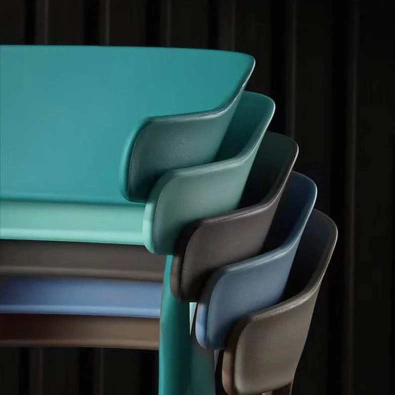 Sedie da pranzo moderne senza braccioli per cucina con gambe plastica Clearhalo