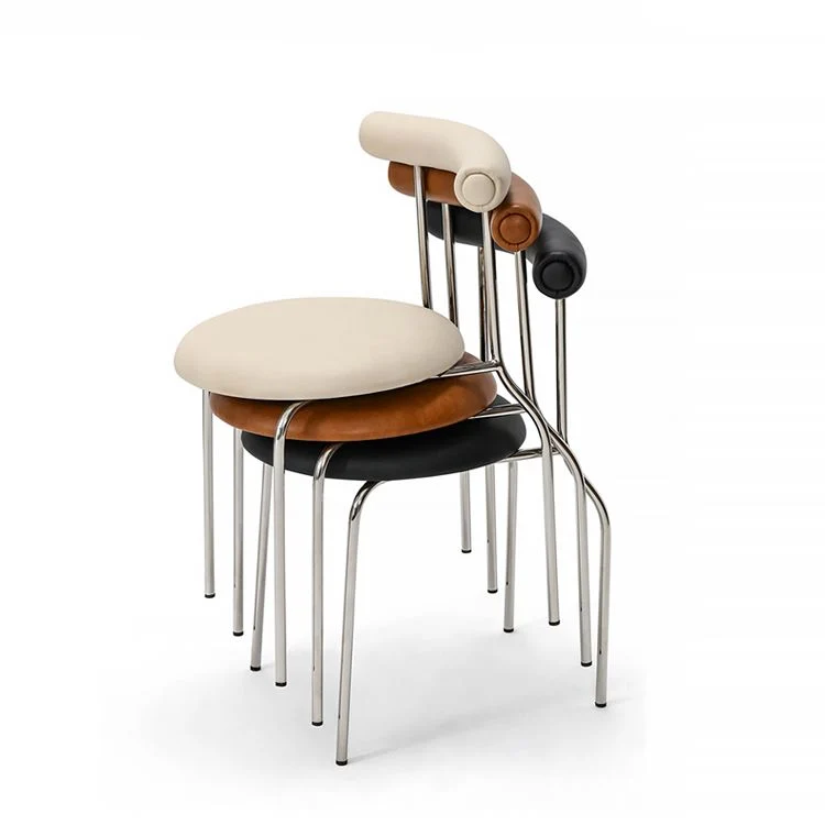 Sedie da pranzo moderne senza braccioli Sedia da pranzo impilabile con schienale basso Clearhalo