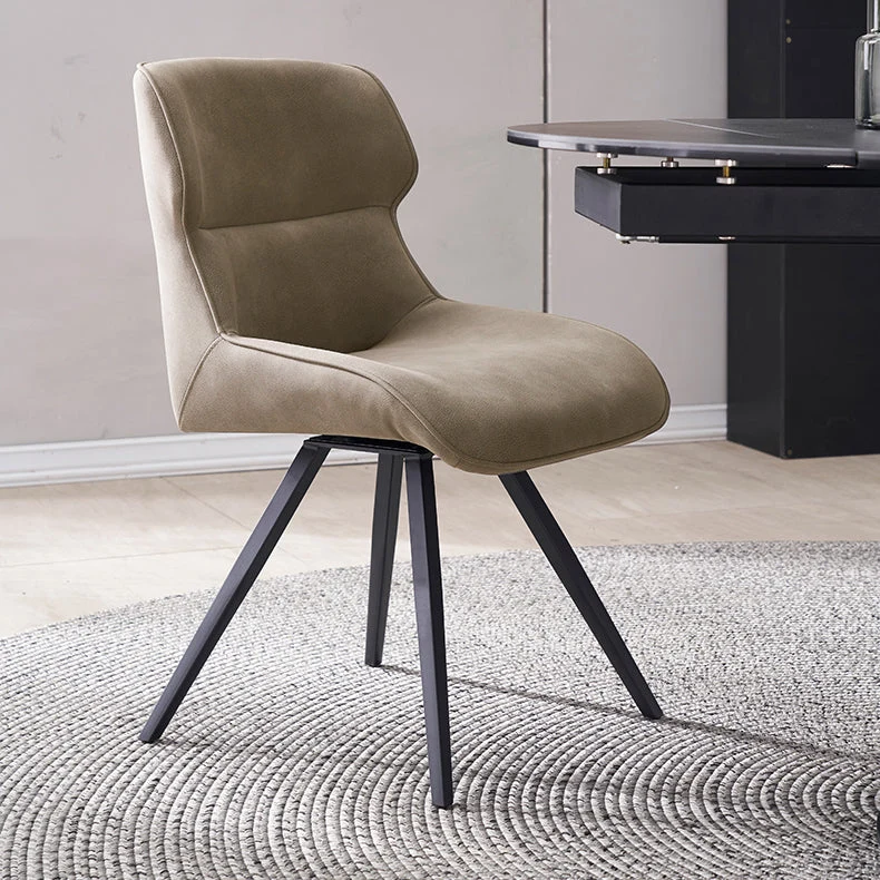 Sedie da pranzo pelle con braccioli stile moderno Sedia con schienale alto per cucina Clearhalo