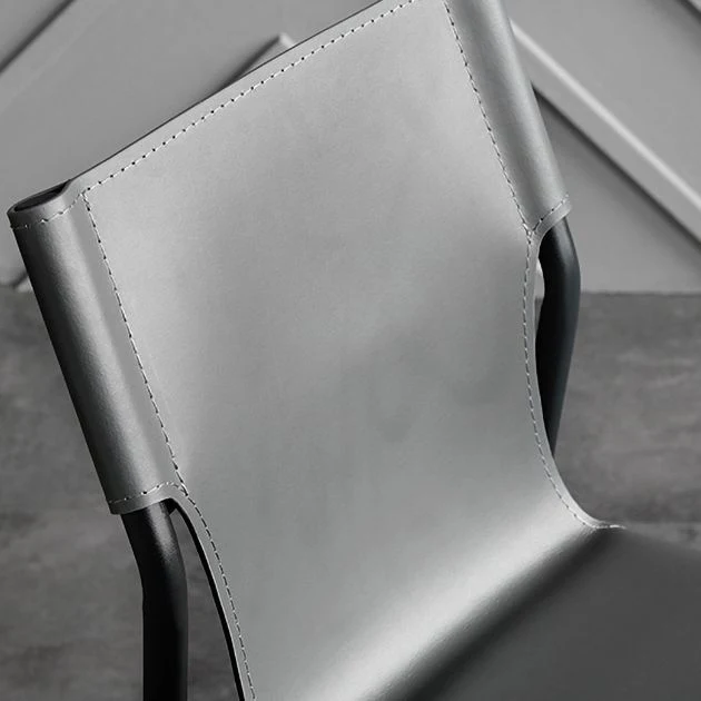 Sedie da pranzo pelle industriale Sedie da pranzo metallo senza braccioli per uso ristorante Clearhalo