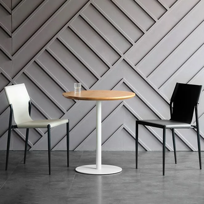 Sedie da pranzo pelle industriale Sedie da pranzo metallo senza braccioli per uso ristorante Clearhalo