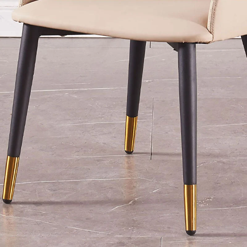 Sedie da pranzo pelle da ristorante contemporanee con sedia laterale Wingback Clearhalo