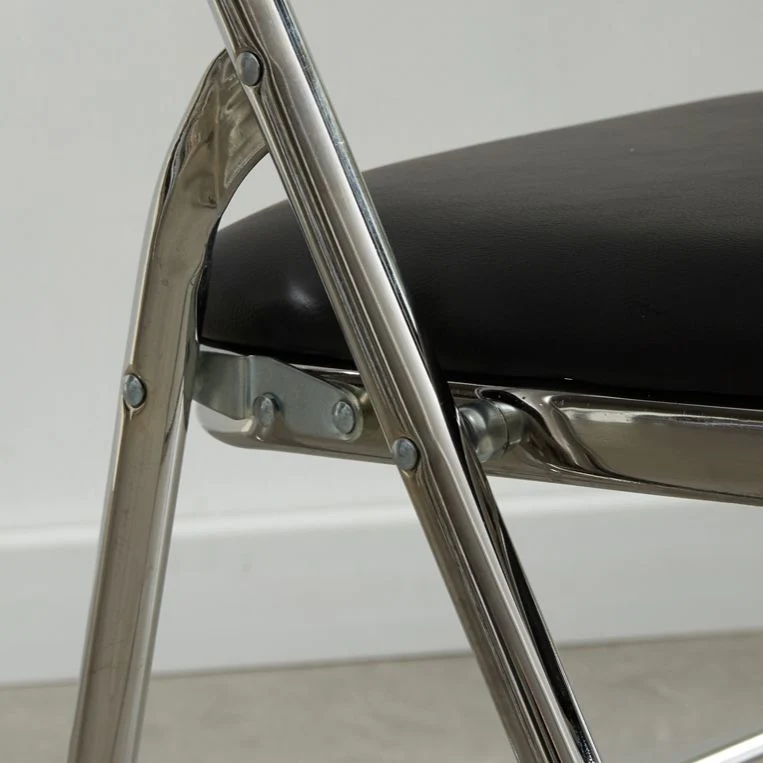 Sedie da pranzo pelle PU stile industriale Sedie laterali da pranzo con schienale aperto per la casa Clearhalo