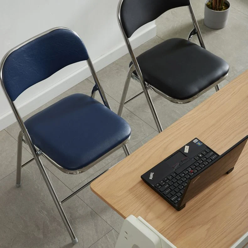 Sedie da pranzo pelle PU stile industriale Sedie laterali da pranzo con schienale aperto per la casa Clearhalo