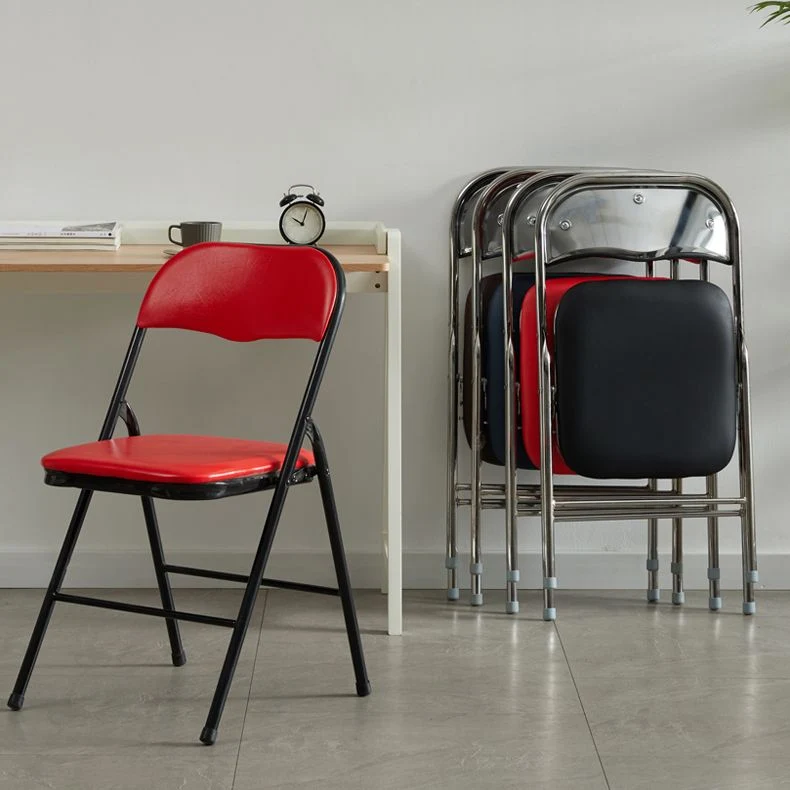 Sedie da pranzo pelle PU stile industriale Sedie laterali da pranzo con schienale aperto per la casa Clearhalo