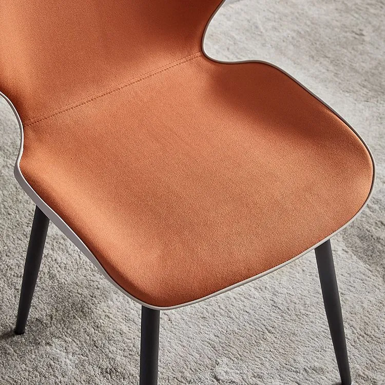 Sedie da pranzo pelle stile minimalista Sedie Wingback Parsons per cucina Clearhalo