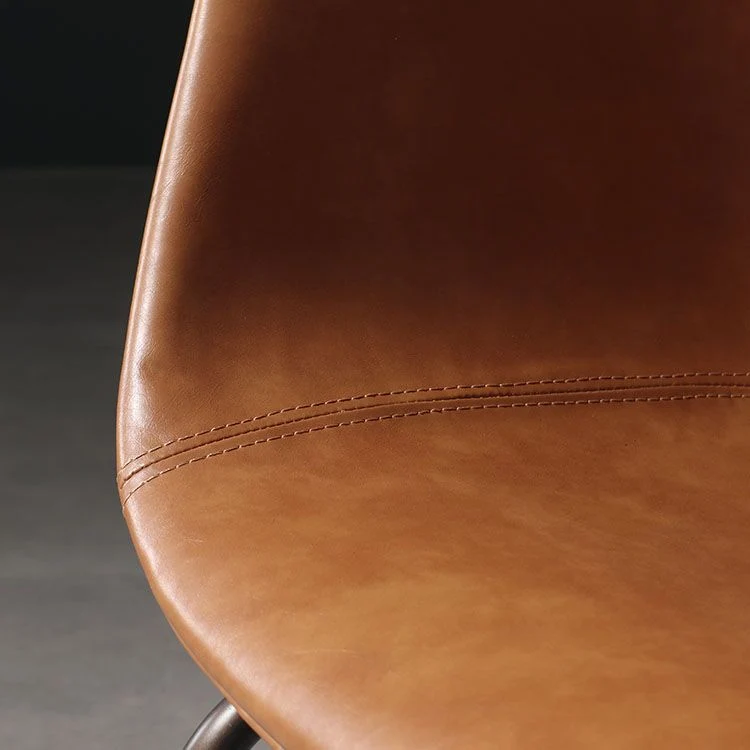 Sedie da pranzo pelle stile moderno Sedie da pranzo senza braccioli con schienale massiccio Clearhalo