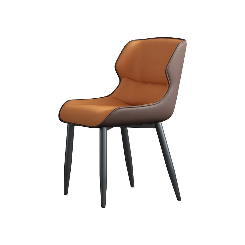 Sedie da pranzo pelle stile moderno Wingback Parsons Arm Chairs (set di 2) Clearhalo