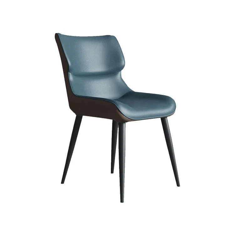 Sedie da pranzo pelle stile moderno Wingback Parsons Arm Chairs (set di 2) Clearhalo