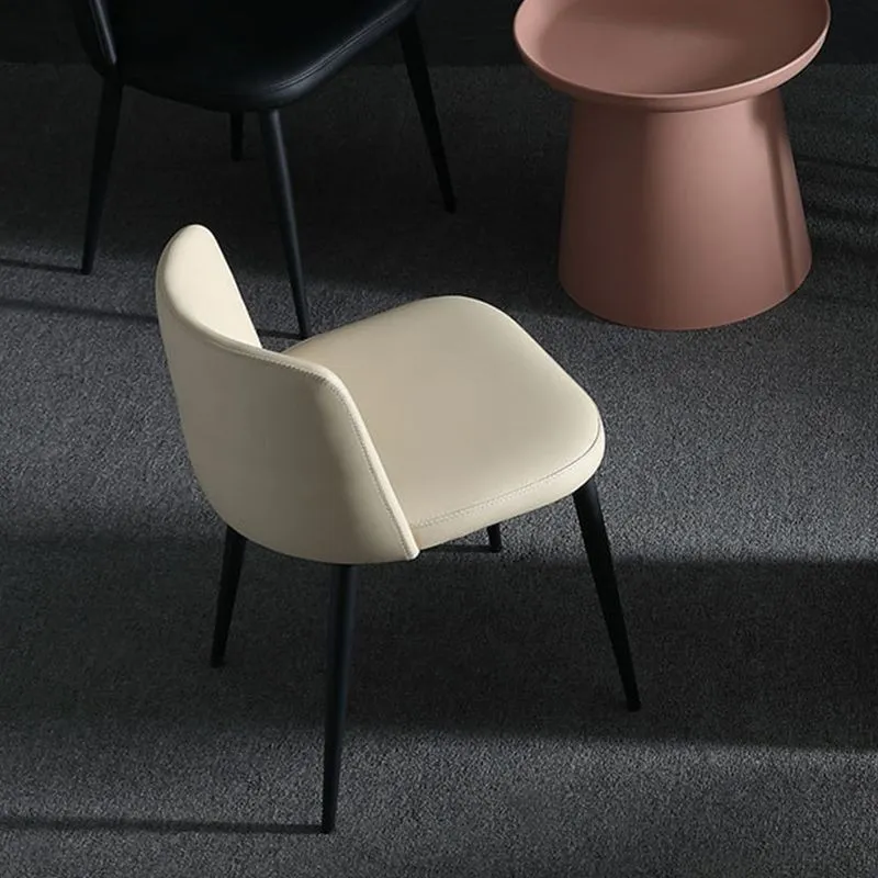 Sedie da pranzo per la casa contemporanea Sedia da pranzo laterale senza braccioli con schienale basso Clearhalo