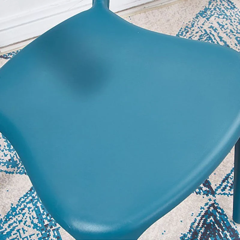 Sedie da pranzo plastica stile nordico Sedia laterale da pranzo con schienale aperto per uso domestico Clearhalo