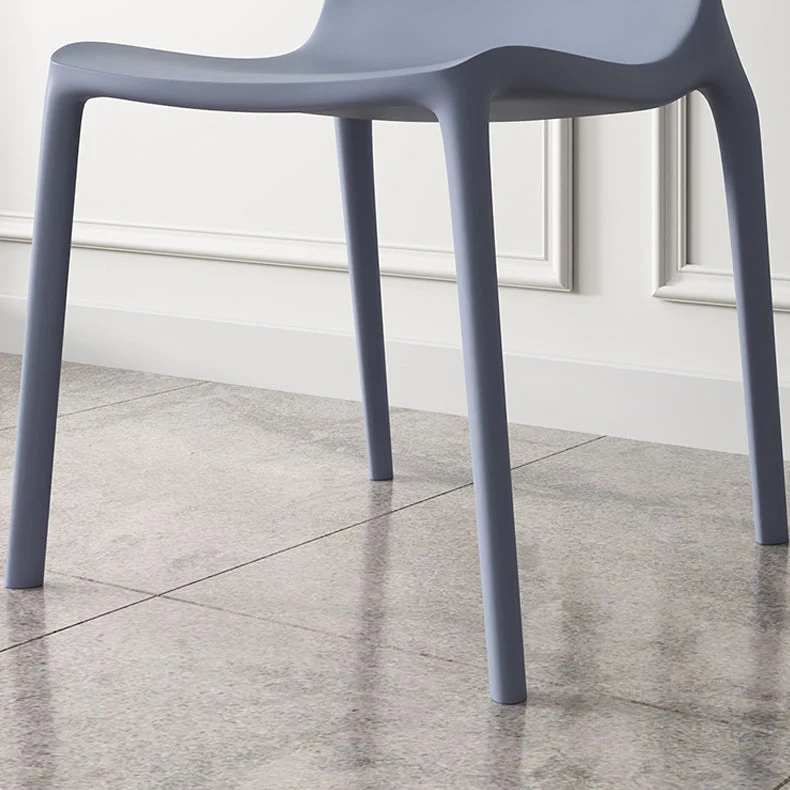 Sedie da pranzo plastica stile nordico Sedie da pranzo senza braccioli da cucina Clearhalo