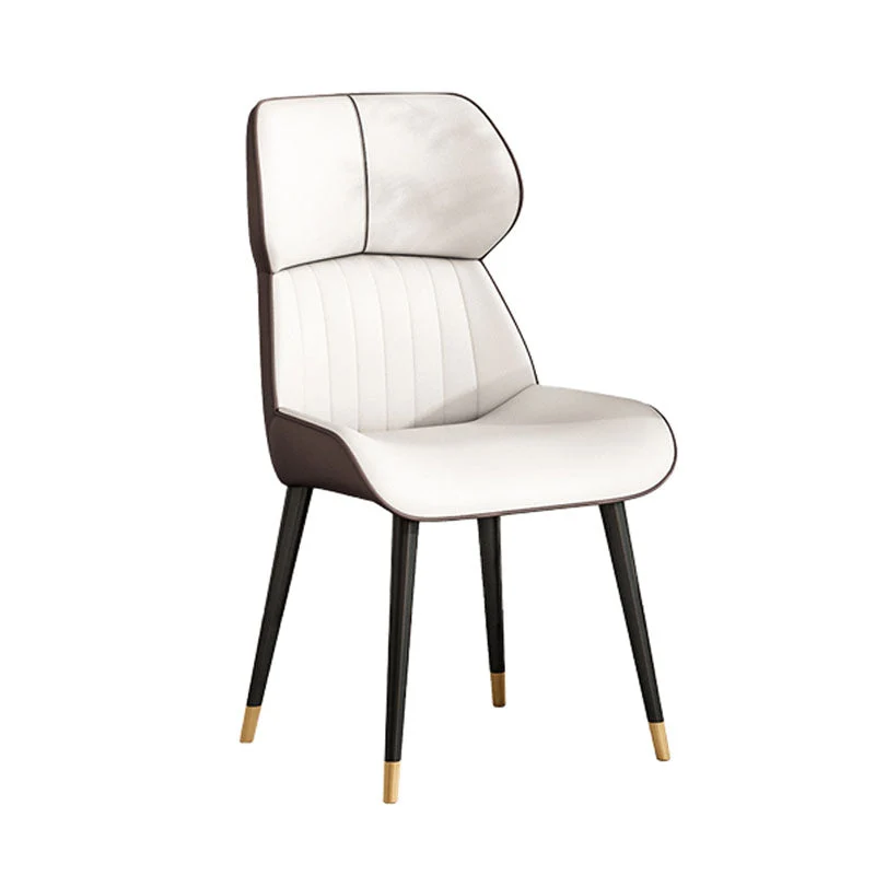 Sedie da pranzo scandinave con braccioli Wingback per sedie da pranzo pelle per la casa Clearhalo