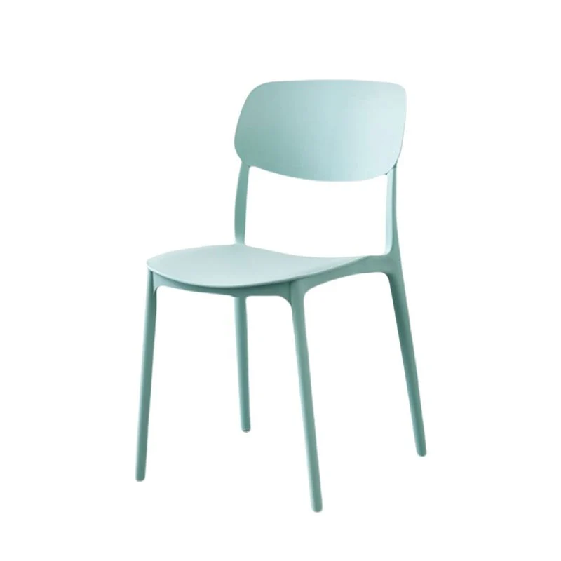 Sedie da pranzo scandinave con schienale aperto Sedia da pranzo laterale plastica senza braccioli Clearhalo