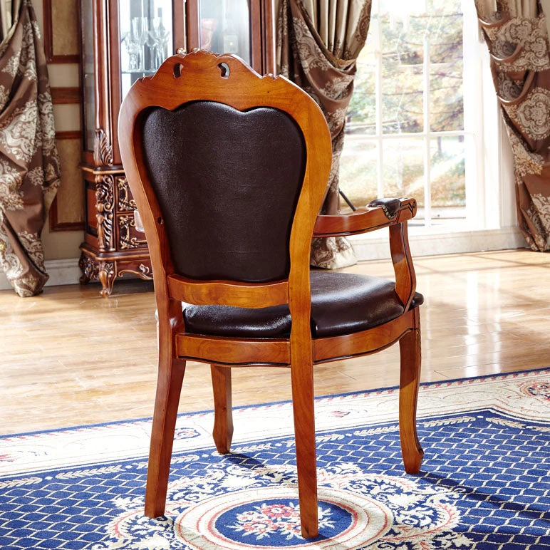 Sedie da pranzo scandinave legno massello di quercia con schienale aperto (set di 2) Clearhalo
