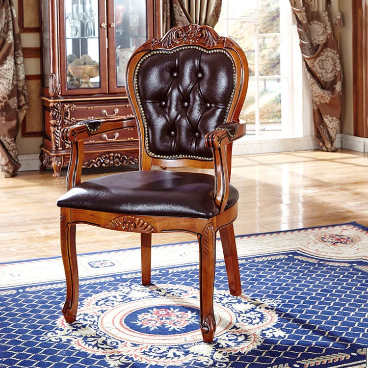 Sedie da pranzo scandinave legno massello di quercia con schienale aperto (set di 2) Clearhalo