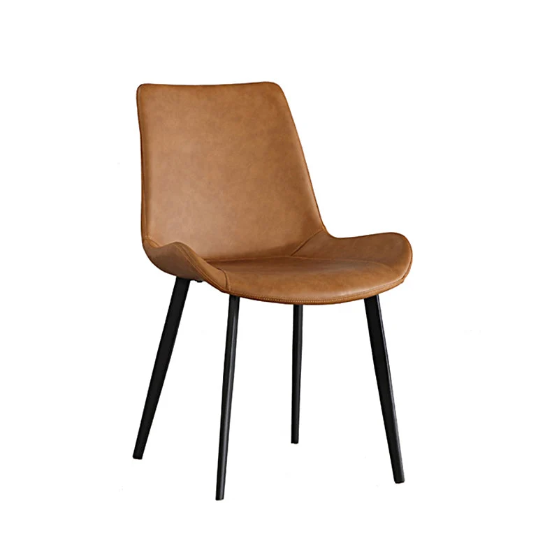 Sedie da pranzo scandinave metallo Sedie senza braccioli per sala da pranzo con schienale massiccio Clearhalo