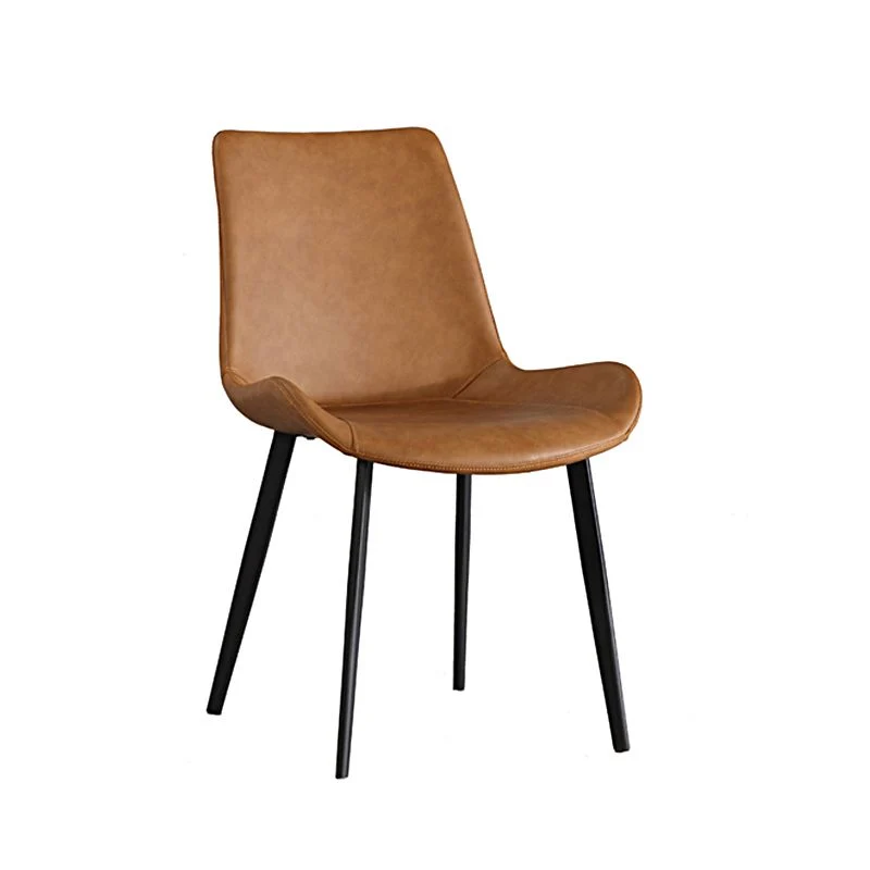 Sedie da pranzo scandinave metallo Sedie senza braccioli per sala da pranzo con schienale massiccio Clearhalo
