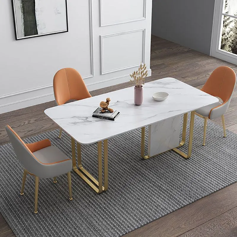 Sedie da pranzo scandinave pelle Sedia imbottita con schienale massiccio per cucina Clearhalo